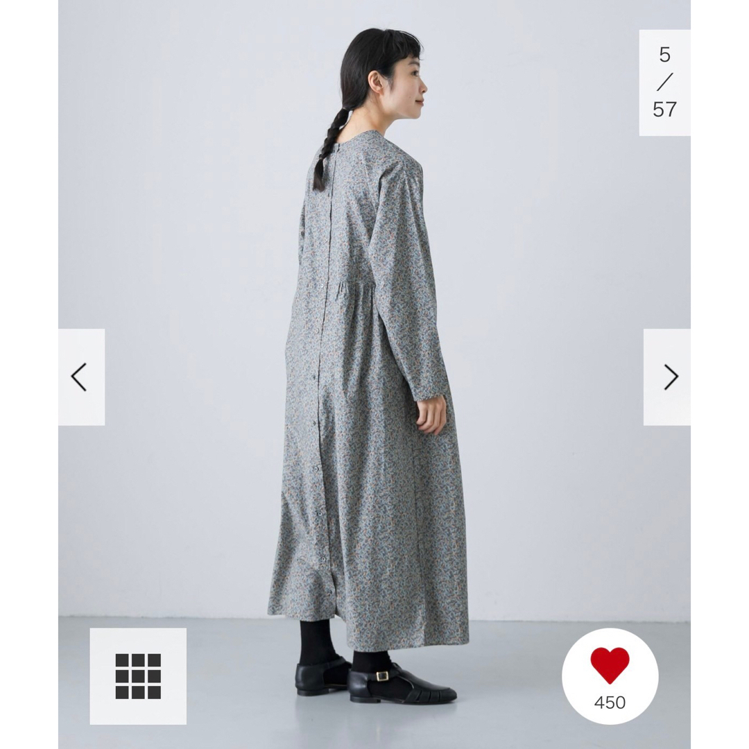 かぐれ - 新品タグ付◉ BLUE GRAY かぐれ コットン小花柄2WAY かぐれ - 新品タグ付◉ BLUE GRAY かぐれ コットン小花柄2WAY