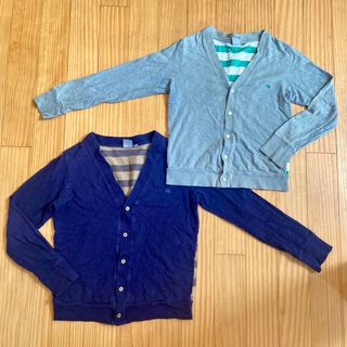 ユニクロ(UNIQLO)の【２着組】【兄弟】ユニクロ×アンダーカバー バックボーダー Vネックカーディガン(カーディガン)