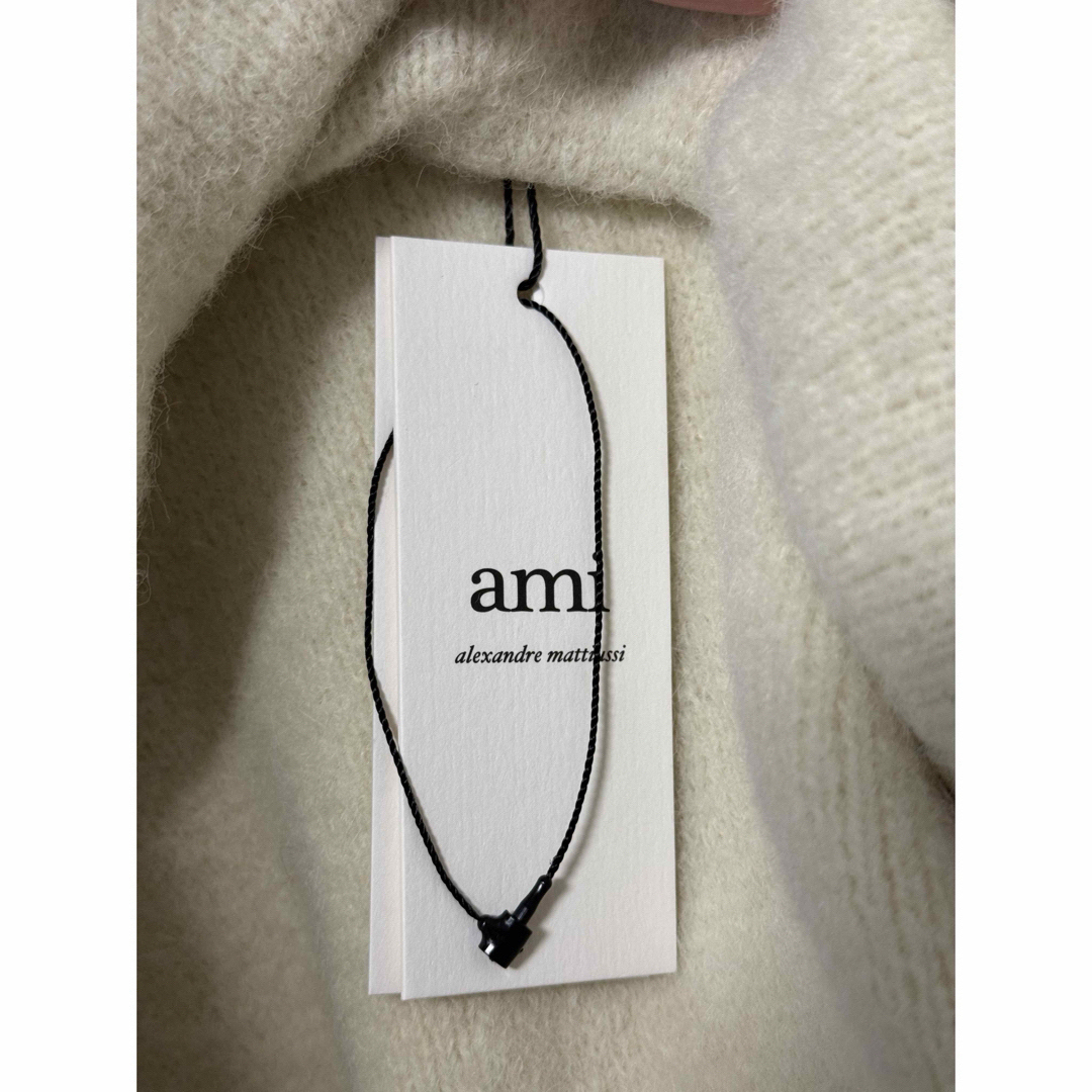 ami - amiparis ホワイト×ゴールド ハート タートルネック L の ami - amiparis ホワイト×ゴールド ハート タートルネック L の