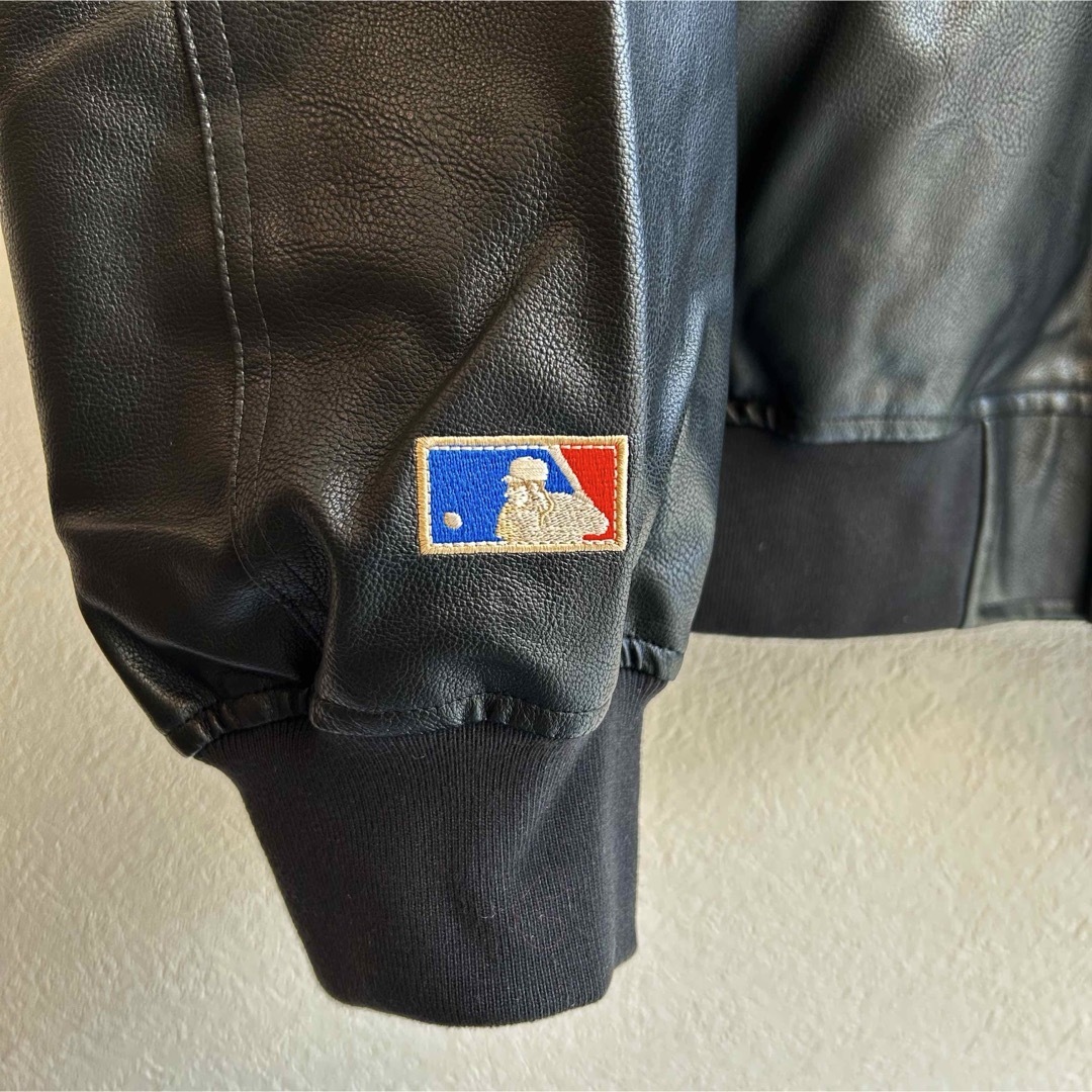 MLB - 【M】MLB ドジャース シンセティックレザージャケット MLB - 【M】MLB ドジャース シンセティックレザージャケット