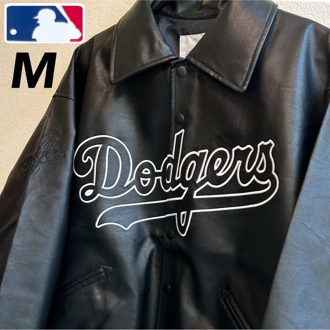 MLB - 【M】MLB ドジャース シンセティックレザージャケット MLB - 【M】MLB ドジャース シンセティックレザージャケット