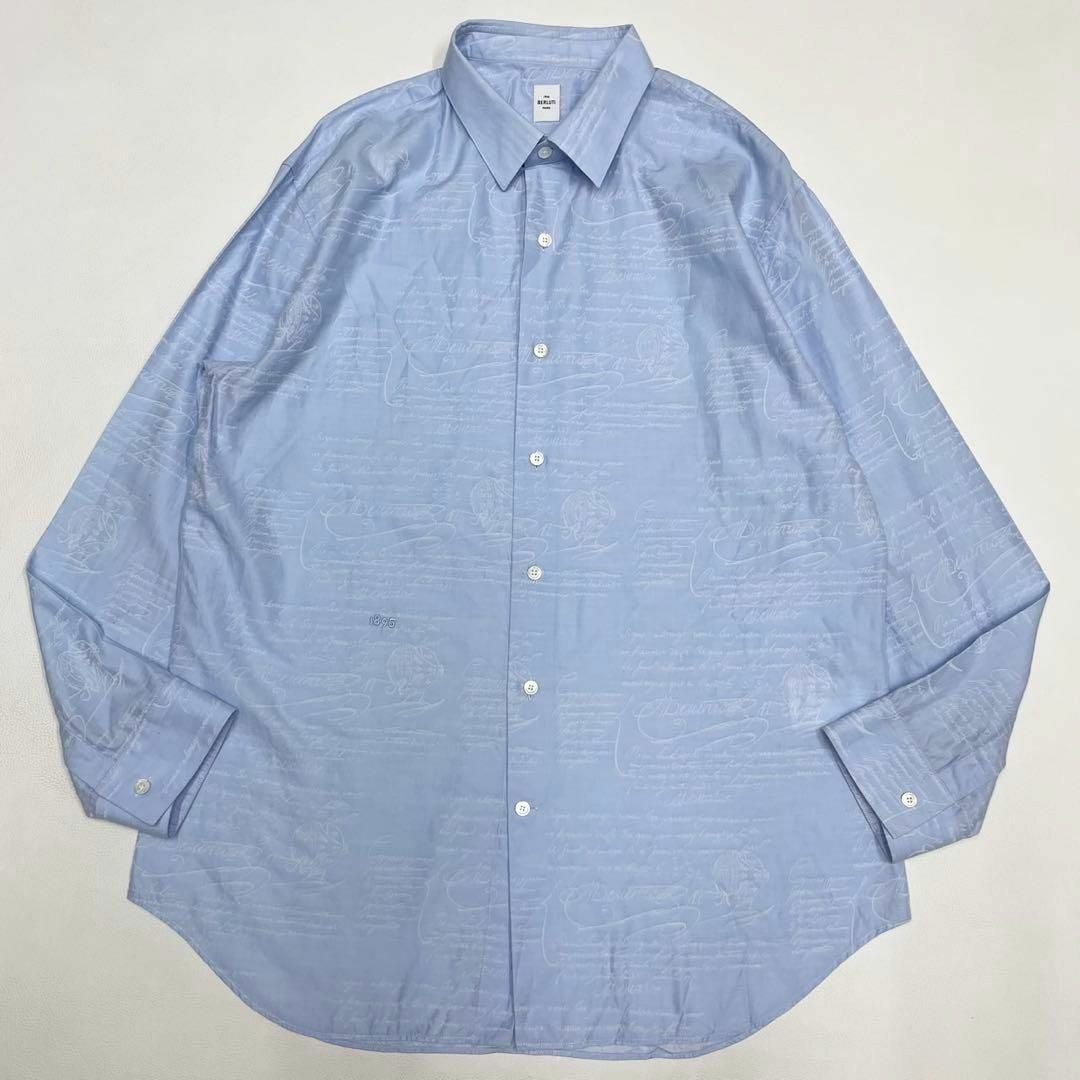 美品 XL相当 Berluti ベルルッティ カリグラフィ 長袖シャツ シャツ 美品 XL相当 Berluti ベルルッティ カリグラフィ 長袖シャツ シャツ