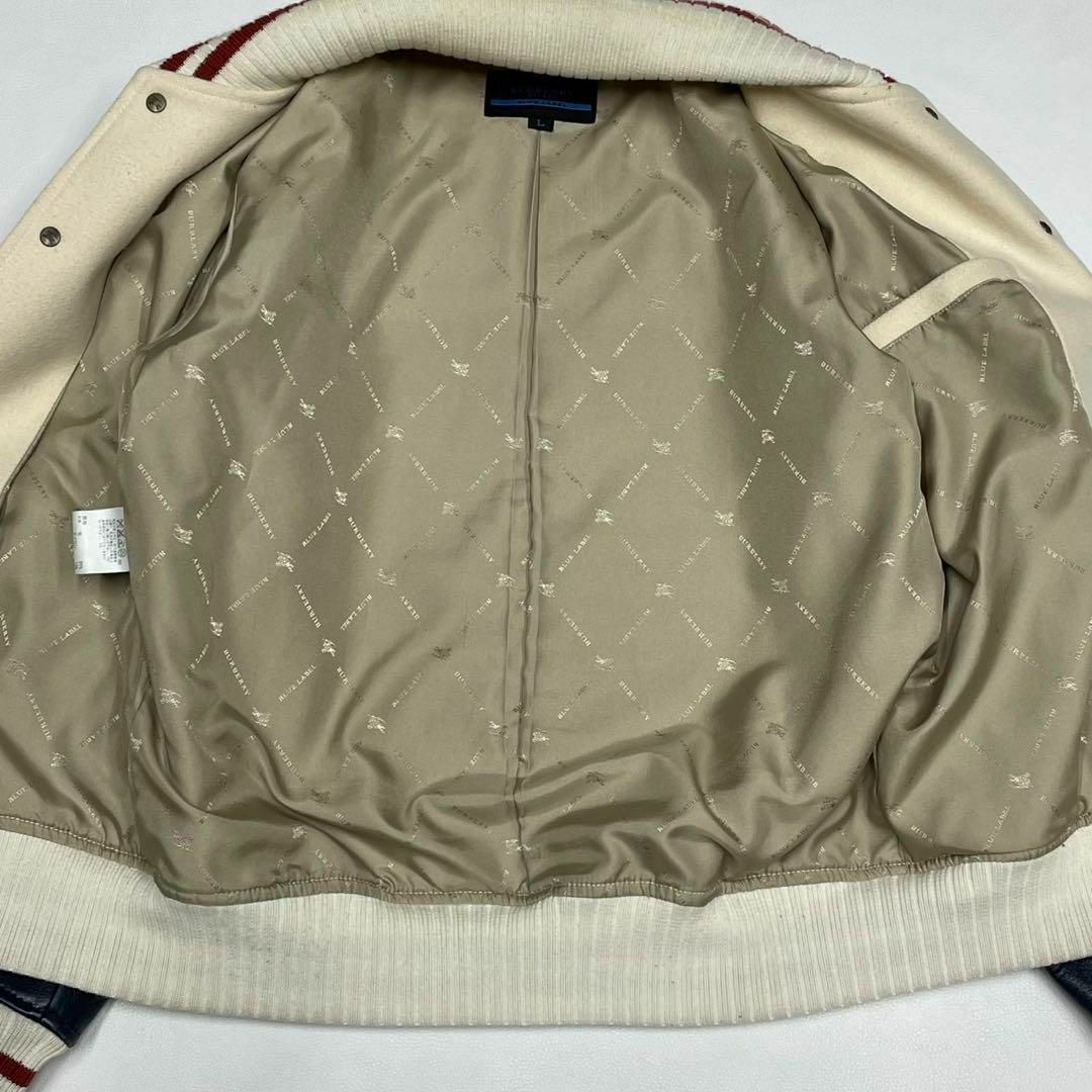 □Lサイズ Burberry バーバリー 袖レザー スタジャン イングリッシュ □Lサイズ Burberry バーバリー 袖レザー スタジャン イングリッシュ