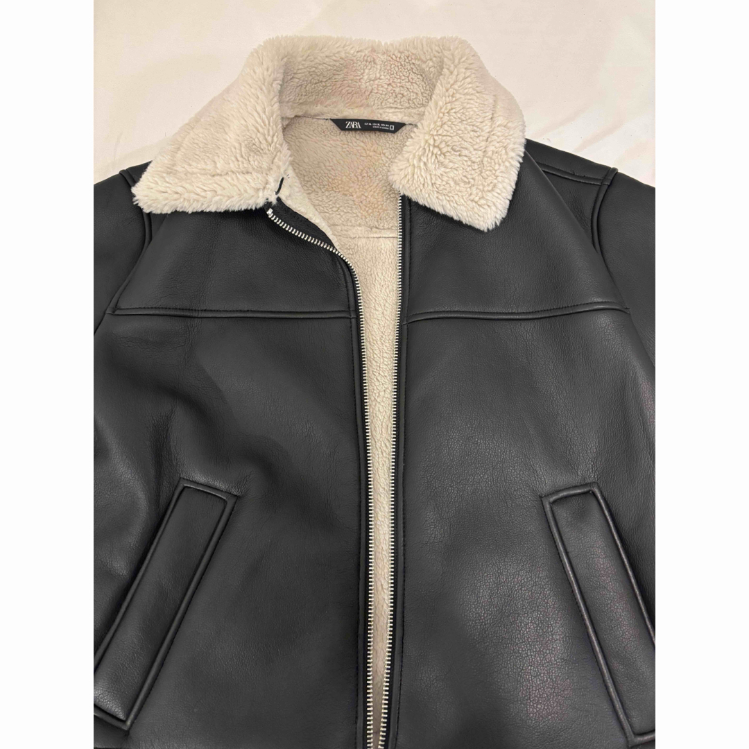 ZARA - ZARA ダブルフェイス フェイクレザージャケットの通販 by ZARA - ZARA ダブルフェイス フェイクレザージャケットの通販 by