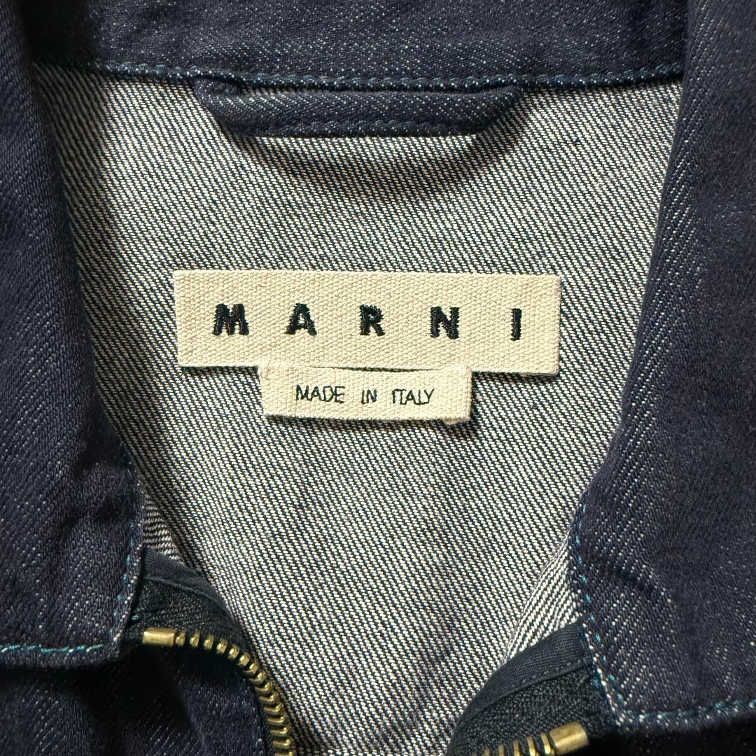 美品 MARNI デニムジップジャケット 46 美品 MARNI デニムジップジャケット 46