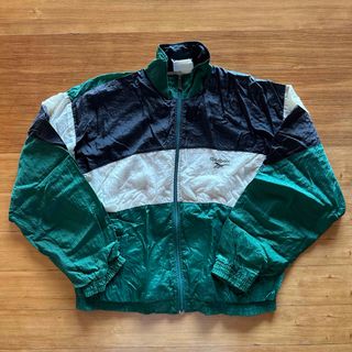 Reebok - 90's Reebok リーボック ナイロンジャケット 総柄 希少 Reebok - 90's Reebok リーボック ナイロンジャケット 総柄 希少