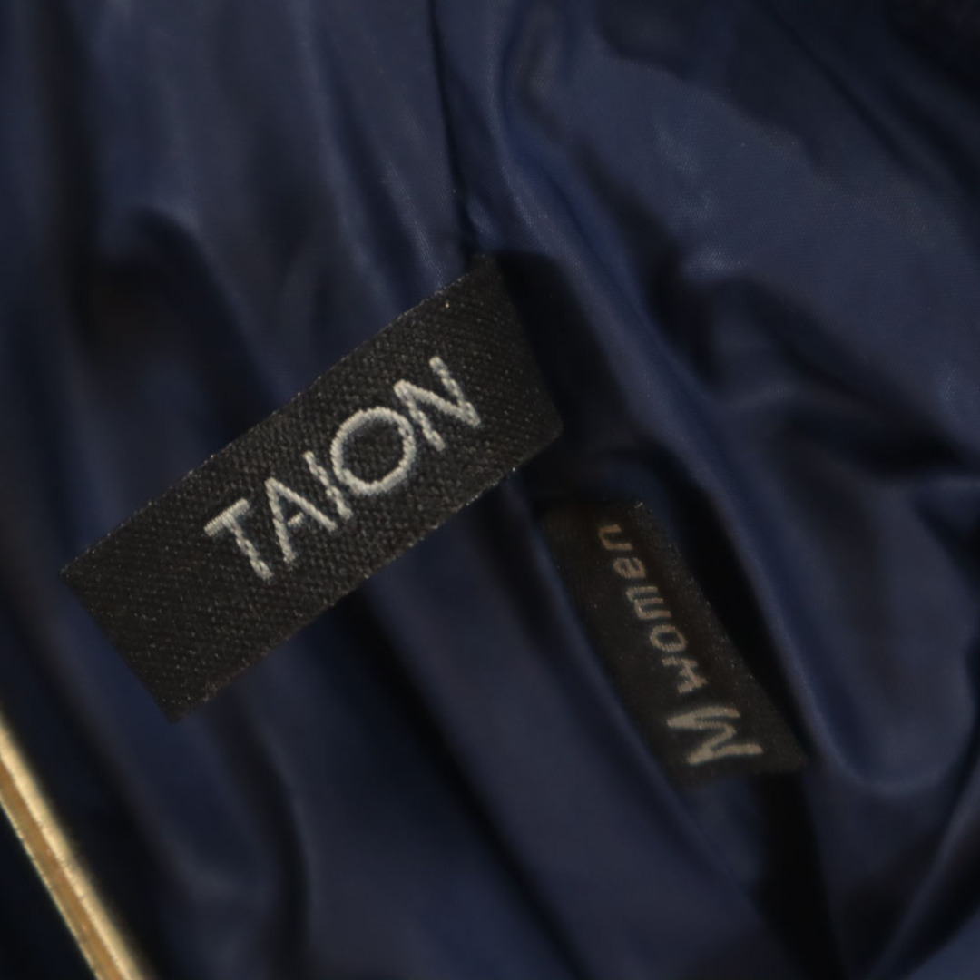 TAION - タイオン ニット切替 ダウンジャケット M ネイビー TAION - タイオン ニット切替 ダウンジャケット M ネイビー