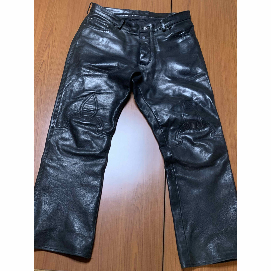 Chrome Hearts - 激レア クロムハーツ パンツ レザー レザー Chrome Hearts - 激レア クロムハーツ パンツ レザー レザー