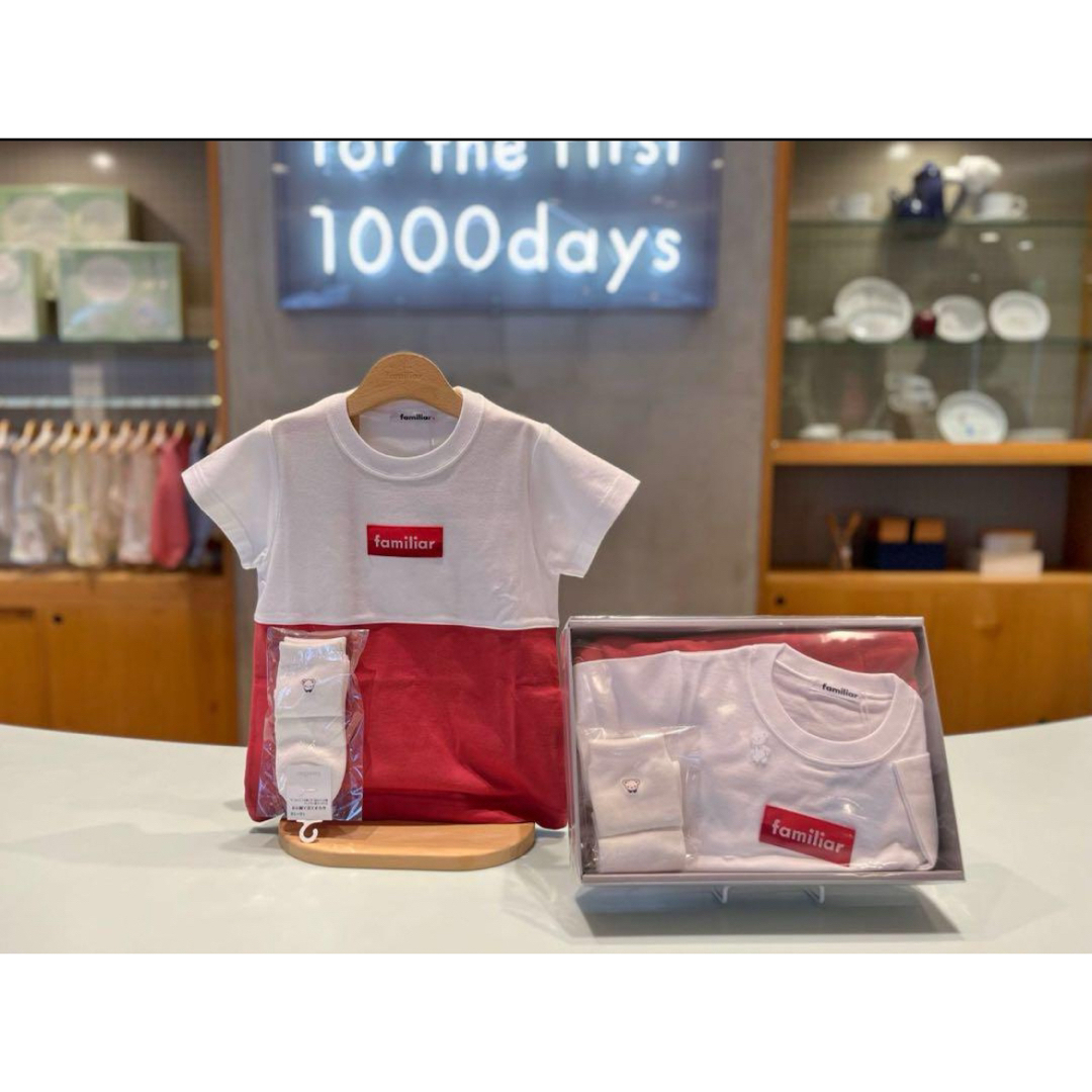 品質検査済 【新品未使用】 110サイズ ロゴTシャツ ファミリア トップス