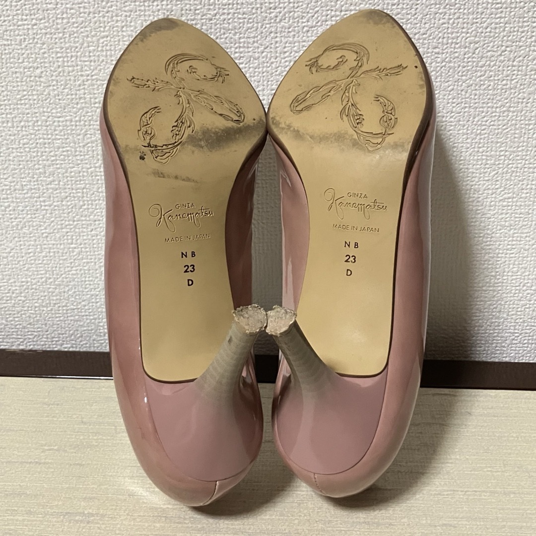 GINZA Kanematsu - 【状態良好】銀座かねまつ エナメルピンク GINZA Kanematsu - 【状態良好】銀座かねまつ エナメルピンク