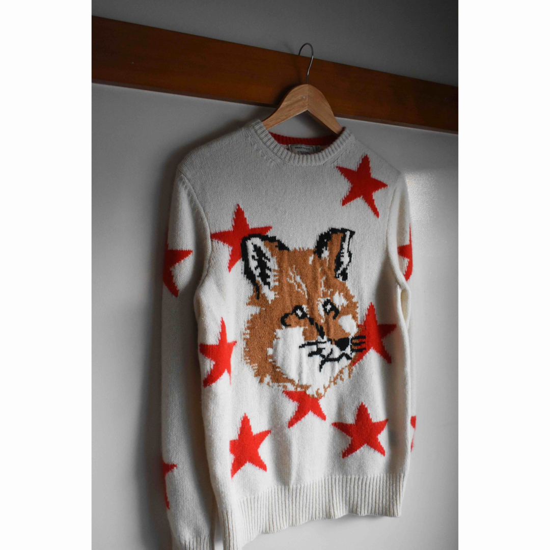 maisonkitsune head foxロゴニット スター maisonkitsune head foxロゴニット スター