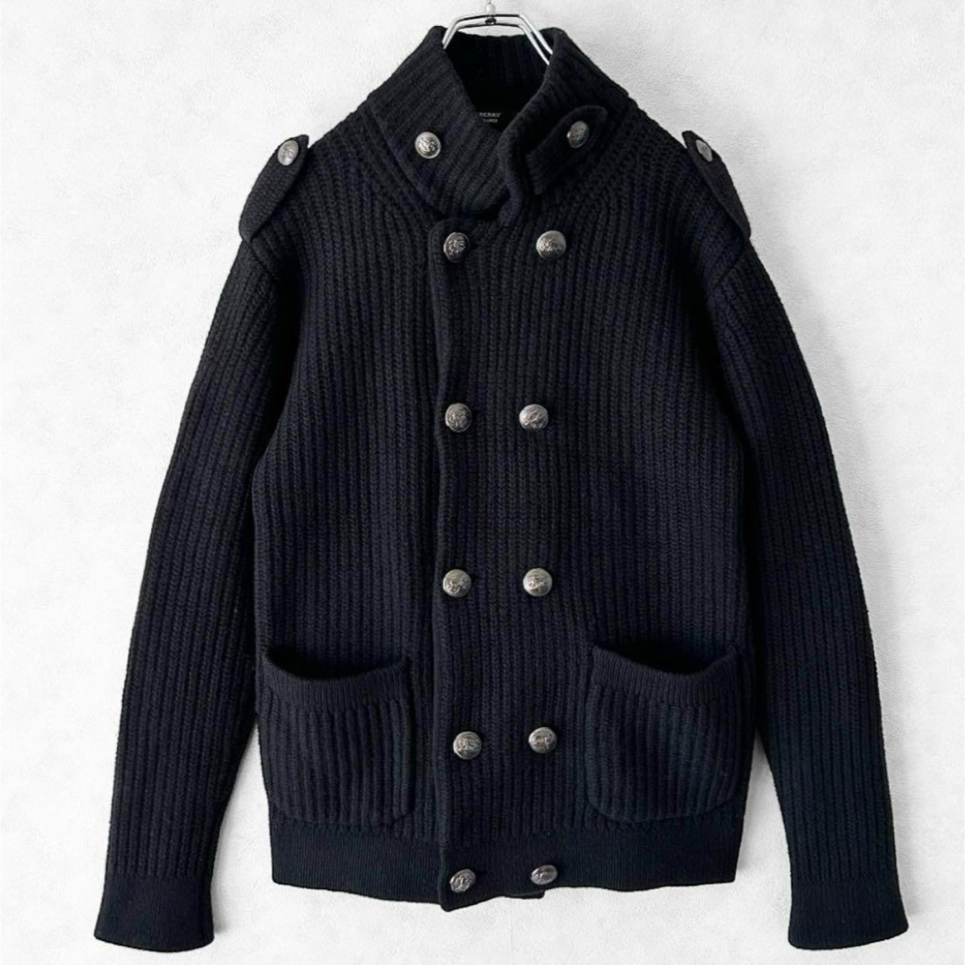 極美品 BURBERRY BLACK LABEL 銀ボタン 最高級 カシミヤ 極美品 BURBERRY BLACK LABEL 銀ボタン 最高級 カシミヤ