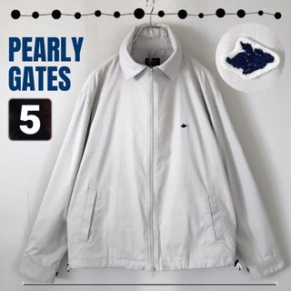 パーリーゲイツ(PEARLY GATES)のパーリーゲイツ★エルボーパッチ付スイングトップ/ゴルフ★ワンポイント★サイズ5(ウエア)