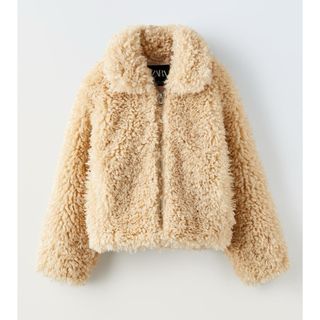 ZARA - 【新品未使用】ZARA フェイクボアジャケット プードル ZARA - 【新品未使用】ZARA フェイクボアジャケット プードル
