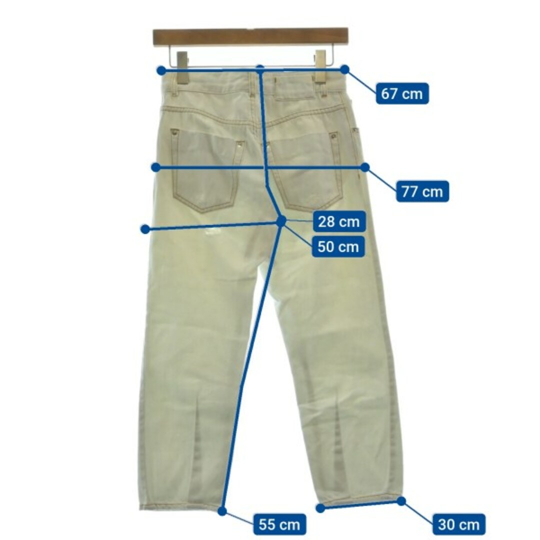 MM6 エムエムシックス デニムパンツ 白 36(XS位) 2122624D0080 MM6 - MM6 エムエムシックス デニムパンツ 36(XS位) 白 【古着