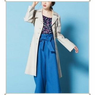 COHINA - COHINA ベーシックとろみトレンチコート-shortの通販 COHINA - COHINA ベーシックとろみトレンチコート-shortの通販