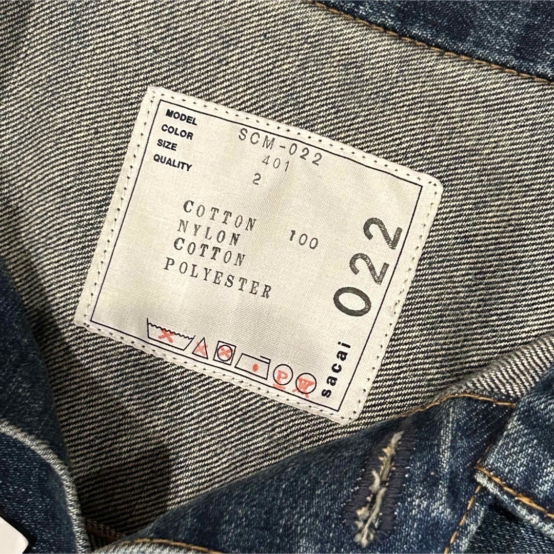 sacai SCM-022 ドッキング デニム ジャケット MA-1 サカイ sacai SCM-022 ドッキング デニム ジャケット MA-1 サカイ