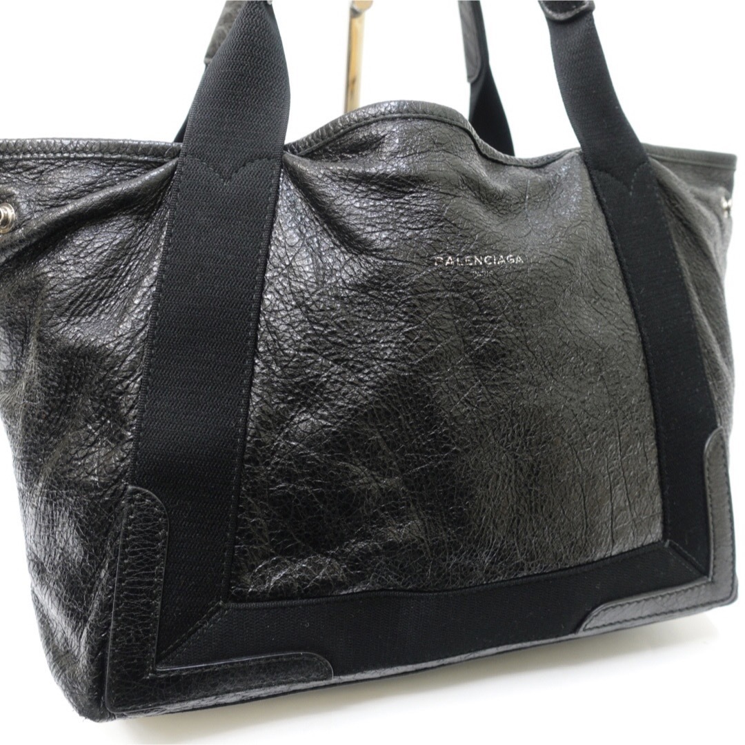 BALENCIAGA - バレンシアガ ネイビーカバス トートバッグ BALENCIAGA - バレンシアガ ネイビーカバス トートバッグ