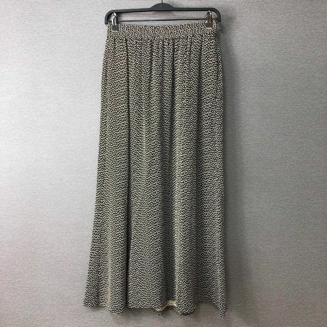 THE SHINZONE FLOWER JQ SKIRT 花柄 ブラック ロングスカート THE SHINZONE FLOWER JQ SKIRT 花柄 ブラック ロングスカート