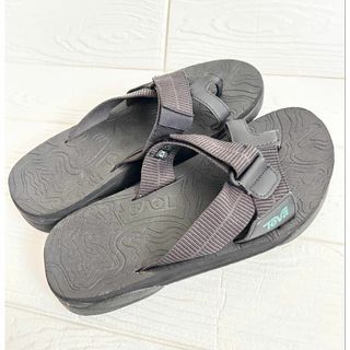 ⭐️Teva ⭐️サンダル 黒　25cm レディース　テバ　夏　シンプル　ブラッ