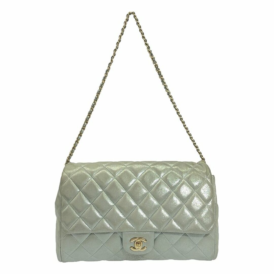 CHANEL - CHANEL / シャネル | マトラッセ メタリック レザー フラップ チェーン ショルダーバッグ | シルバー | レディース