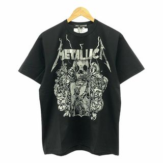 【新品】  JUNYA WATANABE COMME des GARCONS / ジュンヤワタナベ | 2024SS | × METALLICA / メタリカ 綿天竺  バンド Tシャツ カットソー | M | ブラック | レディース(Tシャツ(半袖/袖なし))