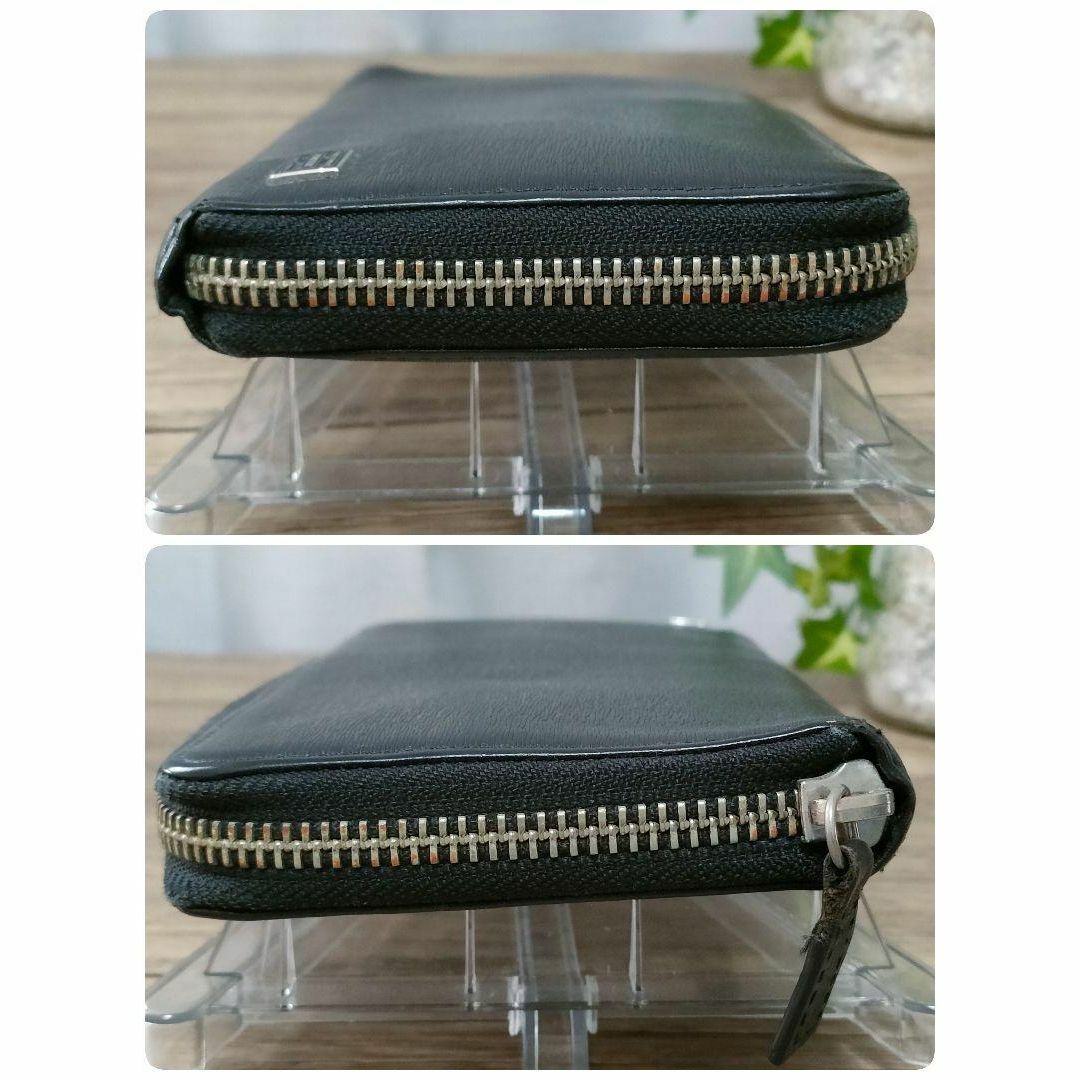 PORTER - ポーター 長財布 ブラック ラウンド カレント レザー PORTER - ポーター 長財布 ブラック ラウンド カレント レザー