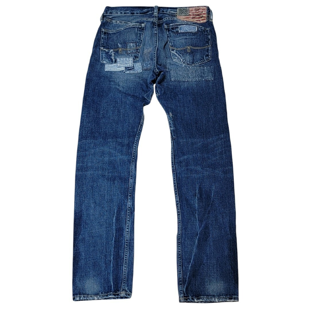 希少】ラルフローレン SPENCER SLIM ダメージ 刺し子 デニム 31 希少】ラルフローレン SPENCER SLIM ダメージ 刺し子 デニム 31