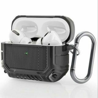 AirPods Pro ケース 機械型 TPU材质 耐衝撃 防塵 カラビナ(ヘッドフォン/イヤフォン)