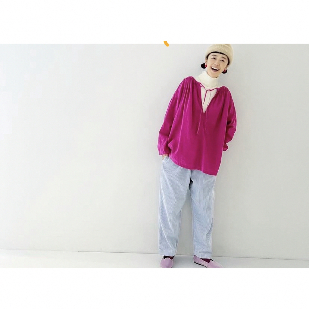 nest Robe - ネストローブ 近江晒しメニーギャザースモックの nest Robe - ネストローブ 近江晒しメニーギャザースモックの