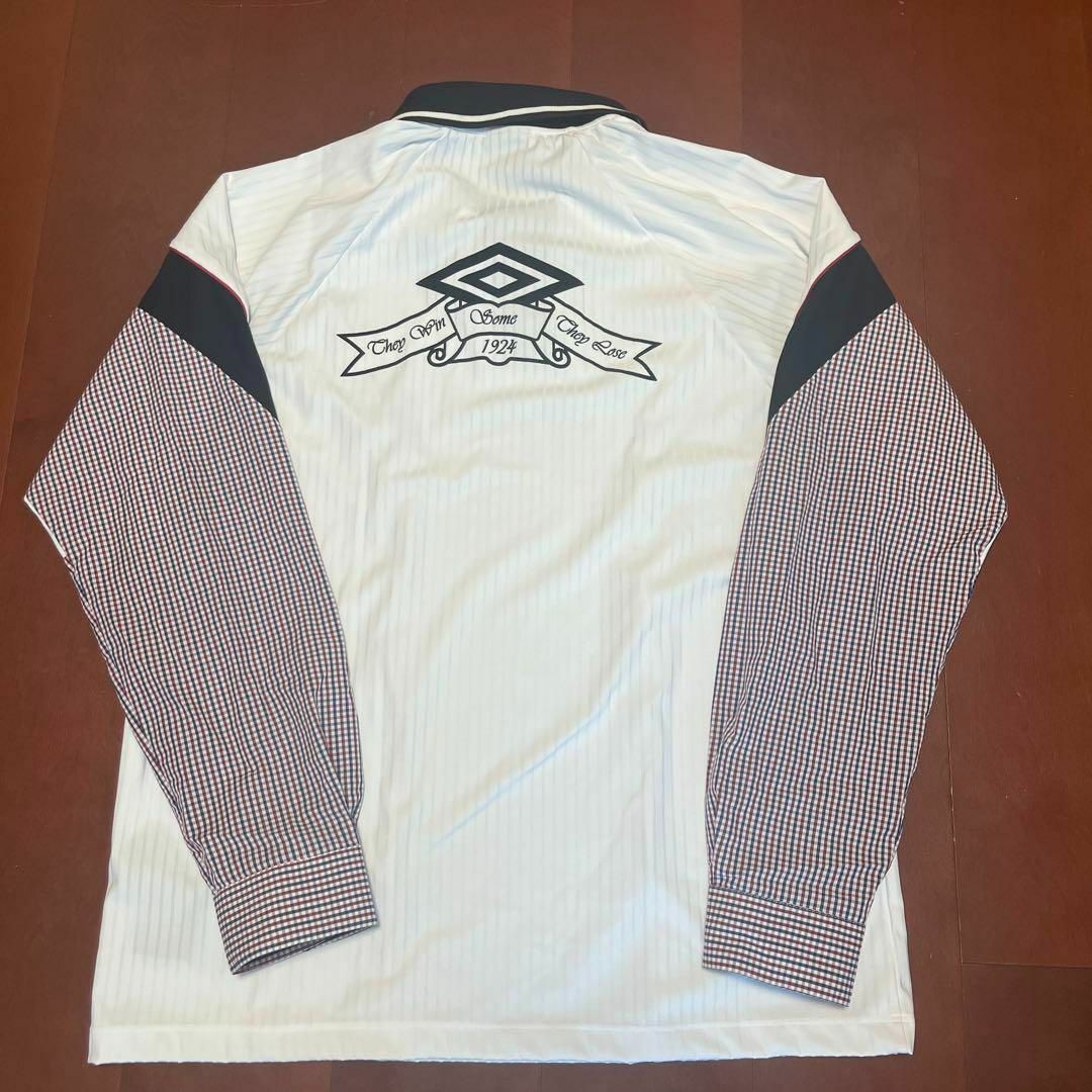 UMBRO Cut Up Polo ホワイト/ブラックM シャツ UMBRO Cut Up Polo ホワイト/ブラックM シャツ
