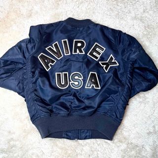 AVIREX - 【90'S】希少XL USA製 AVIREX バックアーチロゴ MA-1 AVIREX - 【90'S】希少XL USA製 AVIREX バックアーチロゴ MA-1