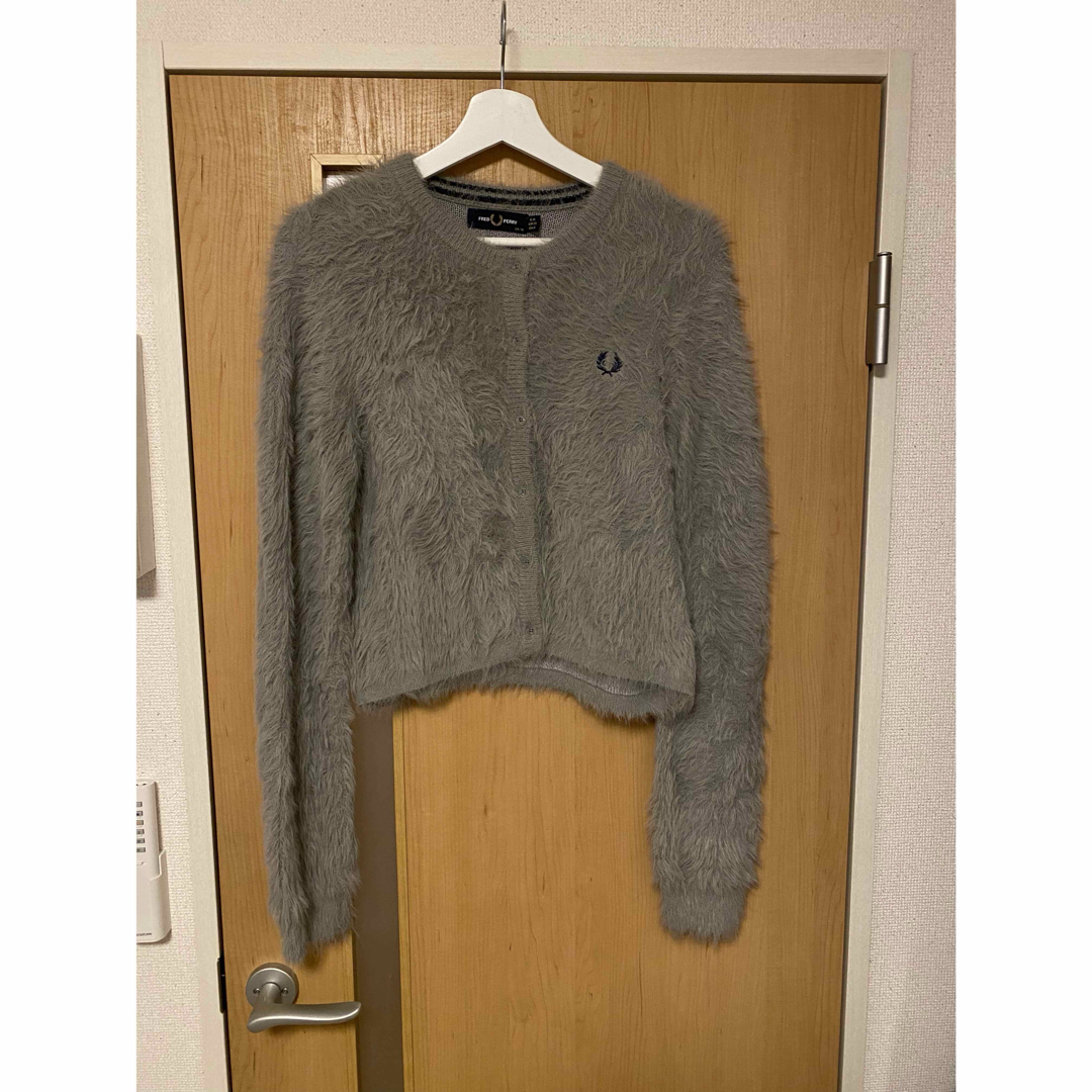 美品 fred perry フレッドペリー カーディガン 長袖 グレー S 美品 fred perry フレッドペリー カーディガン 長袖 グレー S