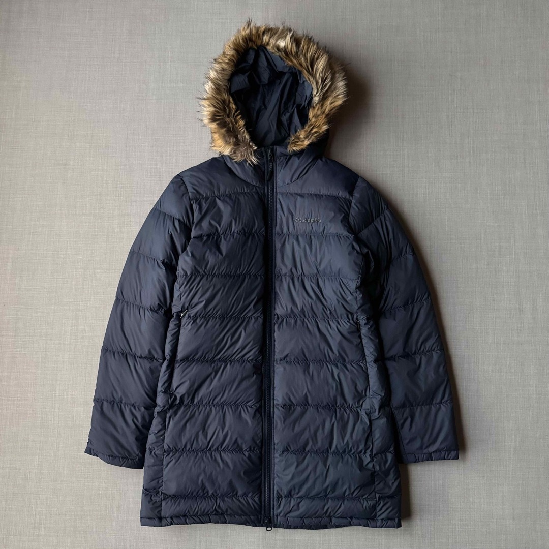 Columbia - 美品 Columbia オムニヒート ダウンコート ネイビー Columbia - 美品 Columbia オムニヒート ダウンコート ネイビー