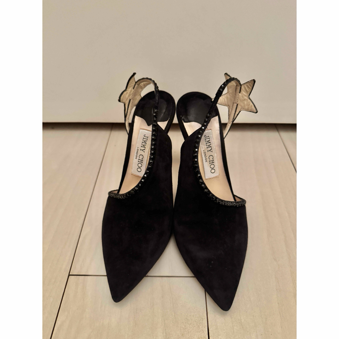 日本未入荷 JIMMYCHOO 星ブラックスエード パンプス ハイヒール 37 日本未入荷 JIMMYCHOO 星ブラックスエード パンプス ハイヒール 37