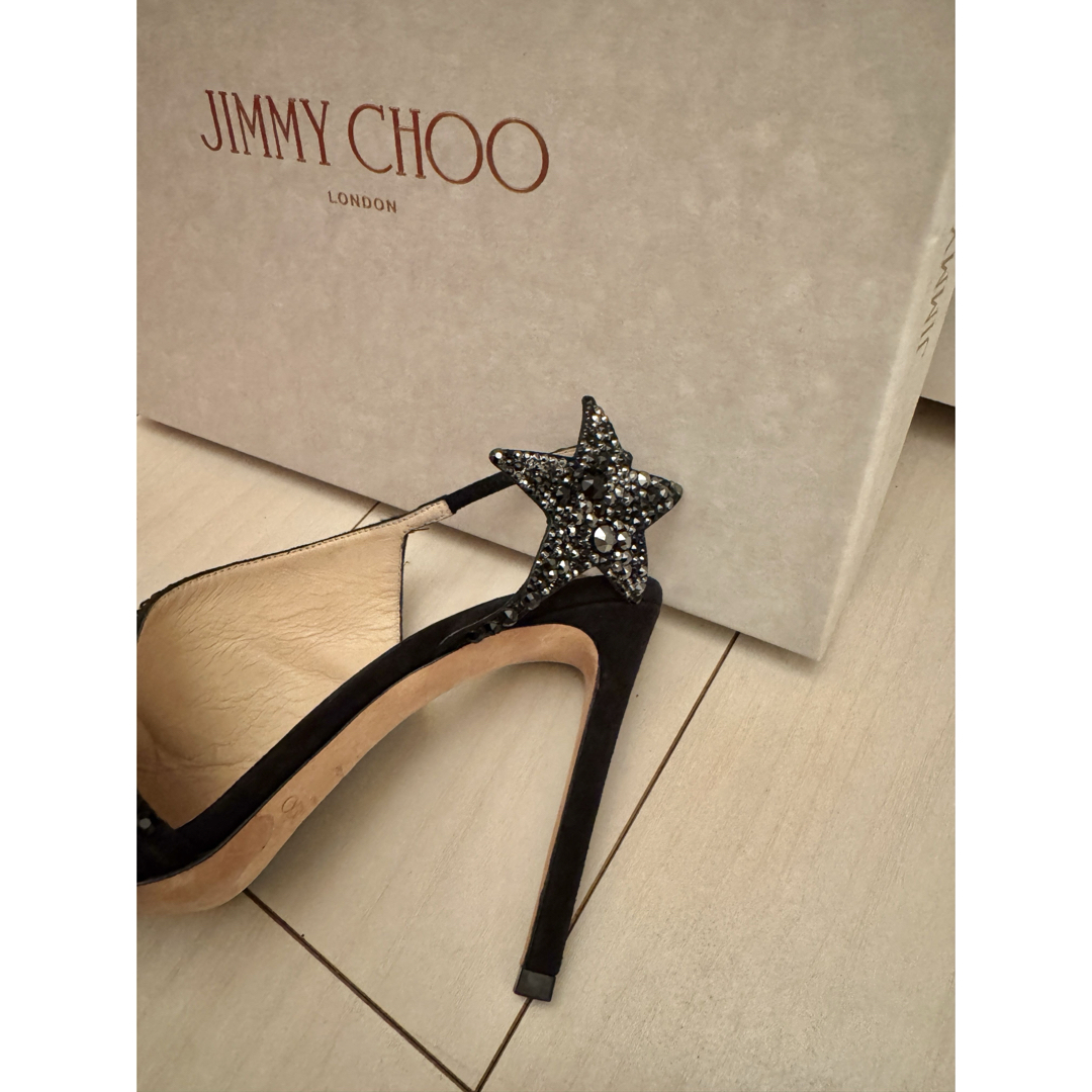 日本未入荷 JIMMYCHOO 星ブラックスエード パンプス ハイヒール 37 日本未入荷 JIMMYCHOO 星ブラックスエード パンプス ハイヒール 37