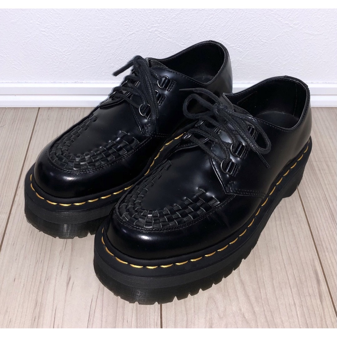Dr.Martens - 24cm 美品 Dr.Martens ASHLEY 3ホール 厚底 QUAD Dr.Martens - 24cm 美品 Dr.Martens ASHLEY 3ホール 厚底 QUAD