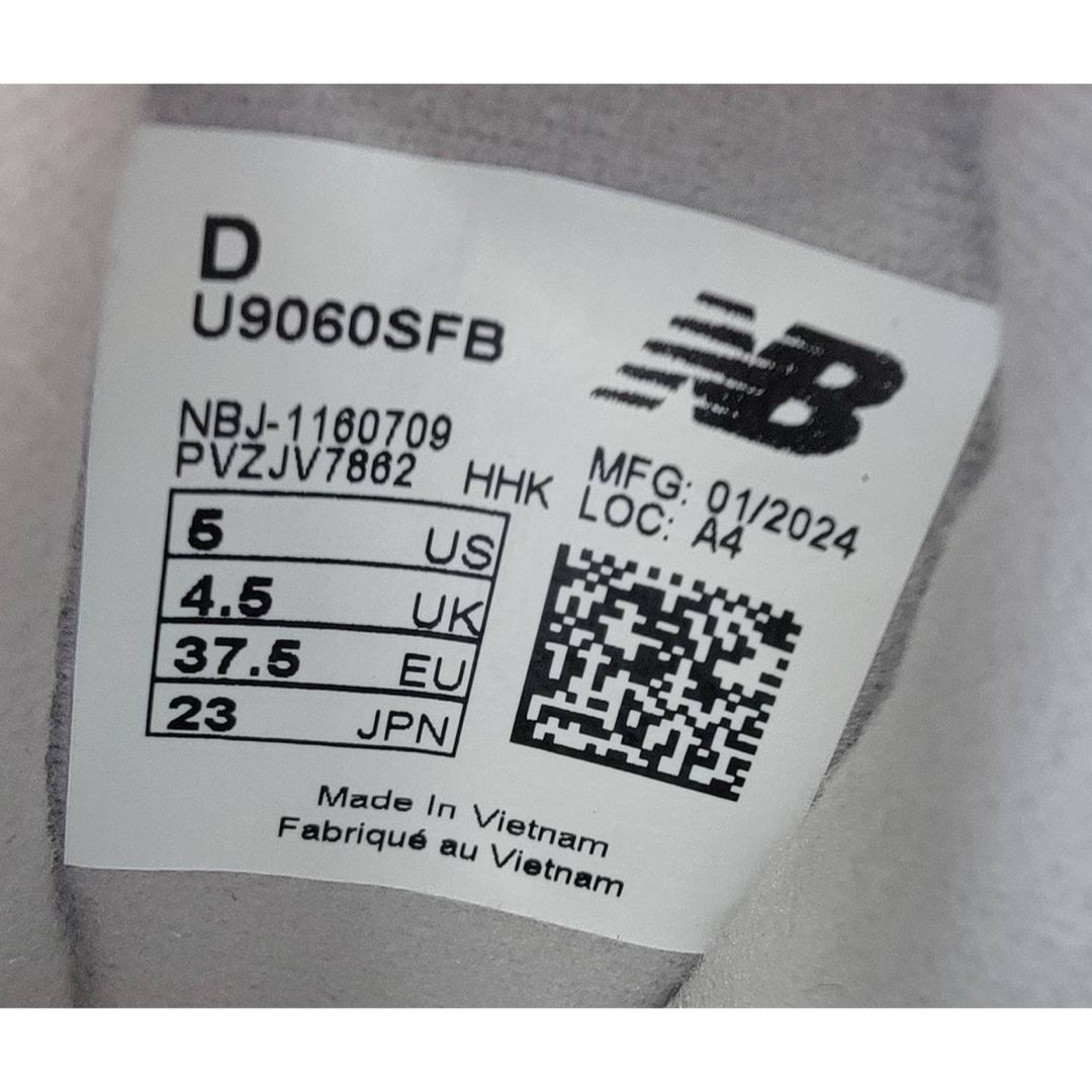 New Balance - ニューバランス U9060SFB グレー/ピンク 23㎝の New Balance - ニューバランス U9060SFB グレー/ピンク 23㎝の