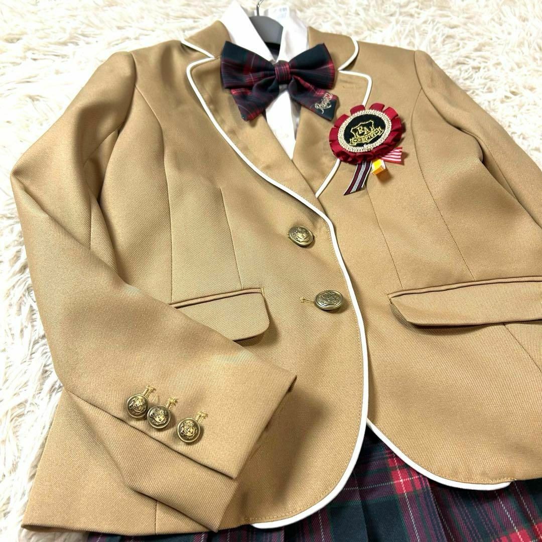 レピピアルマリオ 卒服 フォーマル 4点セット 150 ベージュ 赤 レピピアルマリオ 卒服 フォーマル 4点セット 150 ベージュ 赤