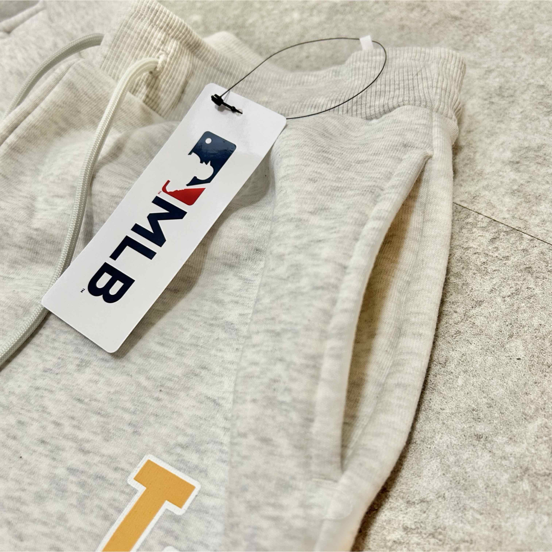 MLB - 【L】MLB ドジャース ロゴプリント裏起毛パーカー&パンツ MLB - 【L】MLB ドジャース ロゴプリント裏起毛パーカー&パンツ