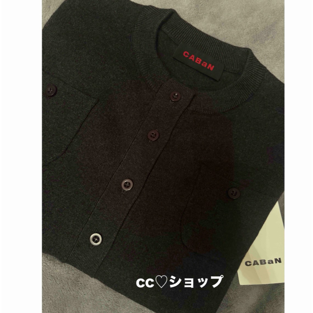CABANA - CABaN コットンカシミヤ クルーネックカーディガン CABANA - CABaN コットンカシミヤ クルーネックカーディガン