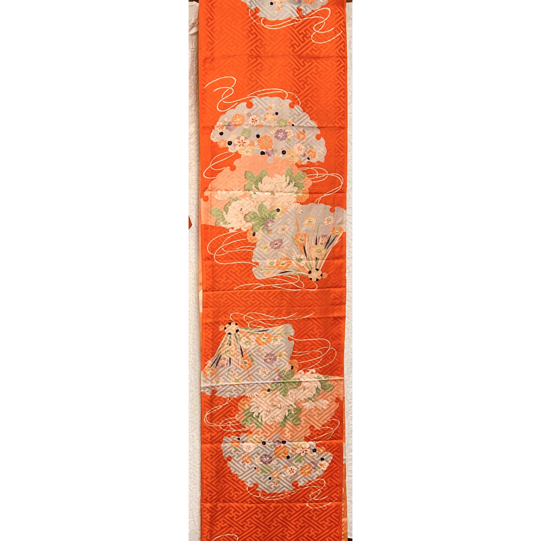 帯解き布　絹　　洗い張り済み