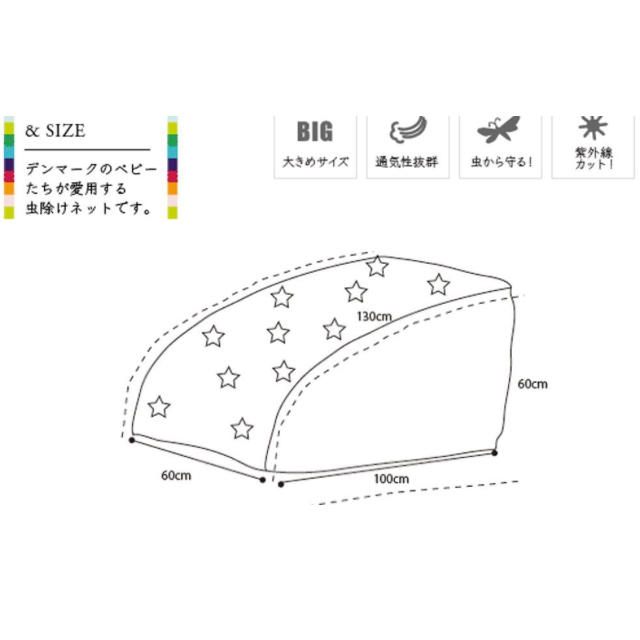 ベビーカー♡虫除けネット キッズ/ベビー/マタニティの外出/移動用品(ベビーカー用アクセサリー)の商品写真