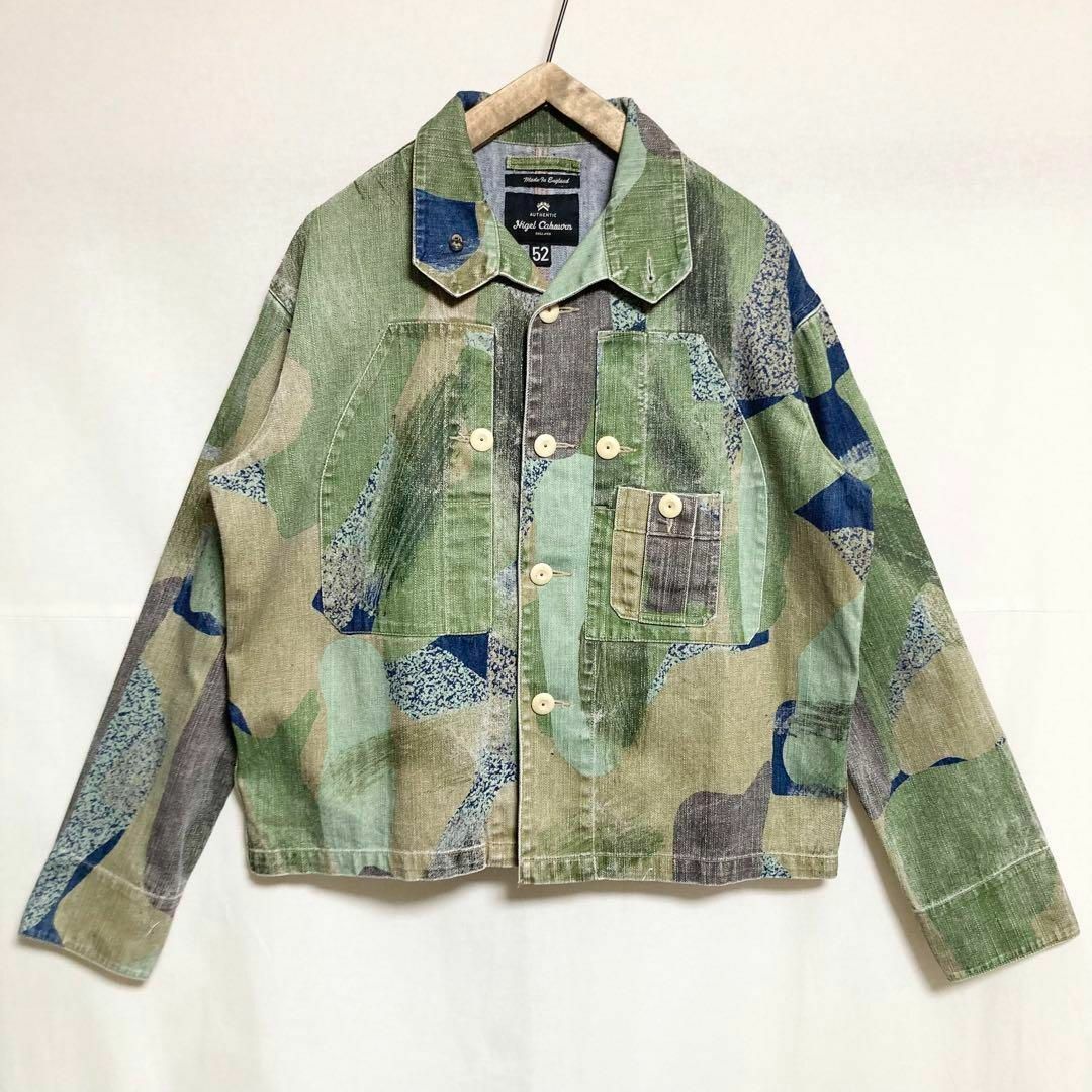 サイズ52!NIGEL CABOURN DPNカモデニムショートジャケット サイズ52!NIGEL CABOURN DPNカモデニムショートジャケット