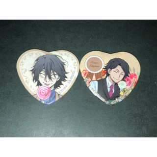 文スト　スイパラ　DEAD APPLE　ハート缶バッジ　江戸川乱歩　(バッジ/ピンバッジ)