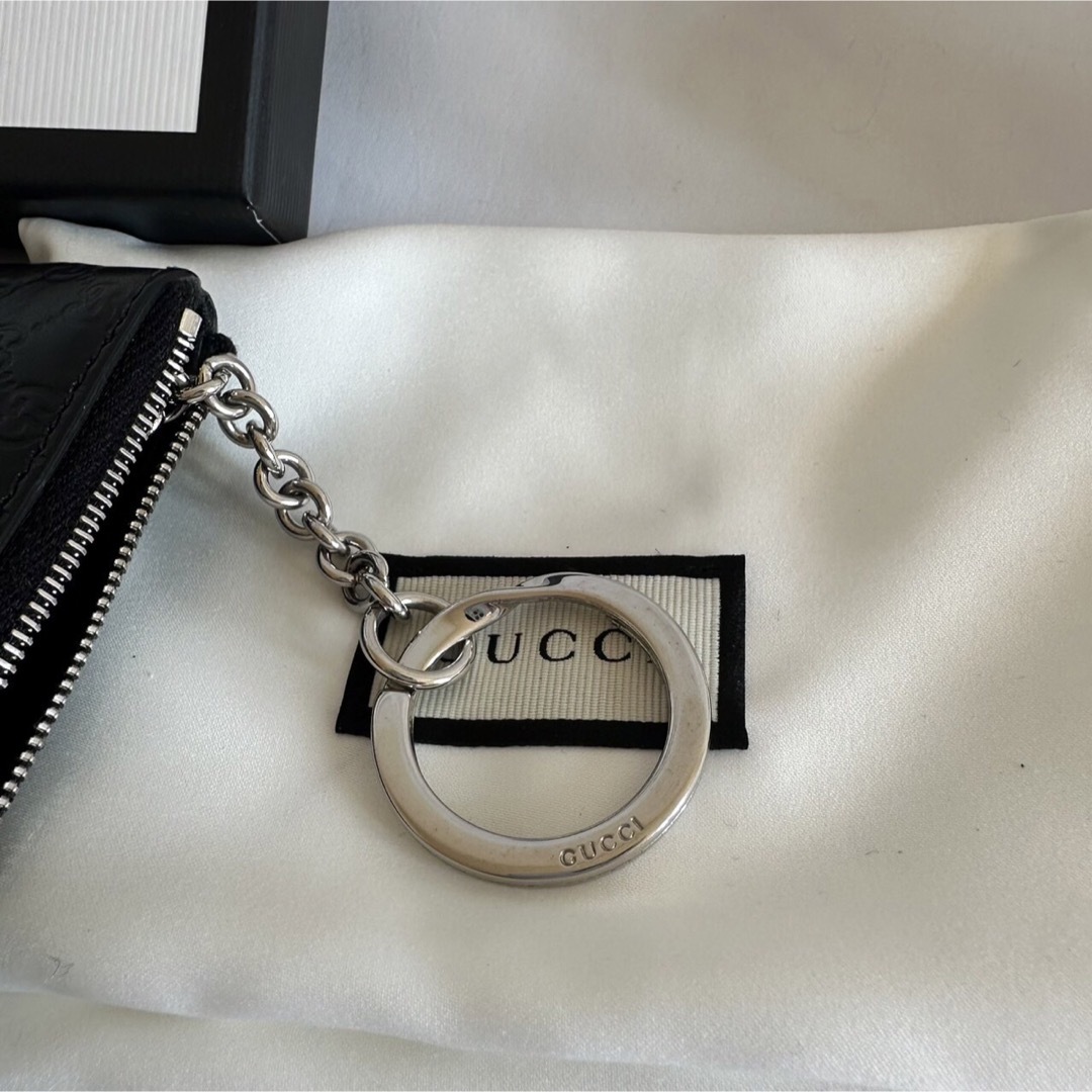 良品】GUCCI グッチ グッチシマ ブラック 小銭入れ キーケース 良品】GUCCI グッチ グッチシマ ブラック 小銭入れ キーケース