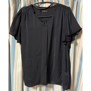 ルスーク(Le souk)の【ルスーク】半袖シャツ ネイビー サイズ42（L相当）／きれいめ／通勤にも◎(シャツ/ブラウス(半袖/袖なし))