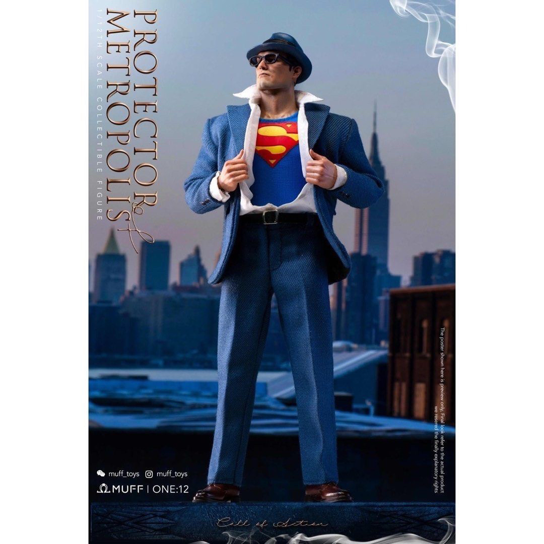 MUFFTOYS MF05 スーパーマン 1/12フィギュア クラーク・ケントの MUFFTOYS MF05 スーパーマン 1/12フィギュア クラーク・ケントの