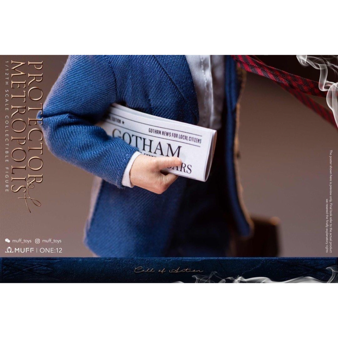 MUFFTOYS MF05 スーパーマン 1/12フィギュア クラーク・ケントの MUFFTOYS MF05 スーパーマン 1/12フィギュア クラーク・ケントの