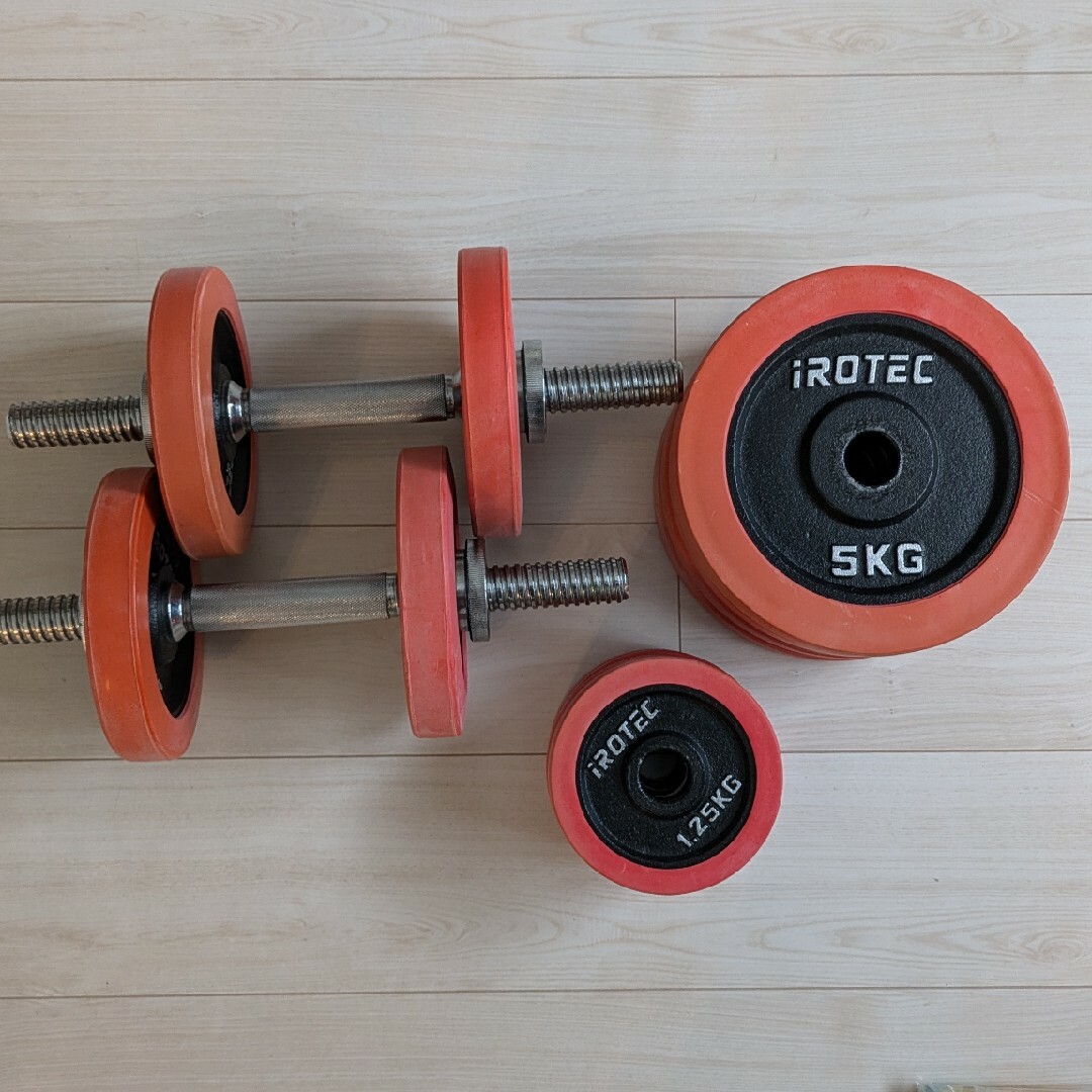 ラバーダンベル 40KG 片手20KG×2個セット /IROTEC(アイロテック ラバーダンベル 40KG 片手20KG×2個セット /IROTEC(アイロテック